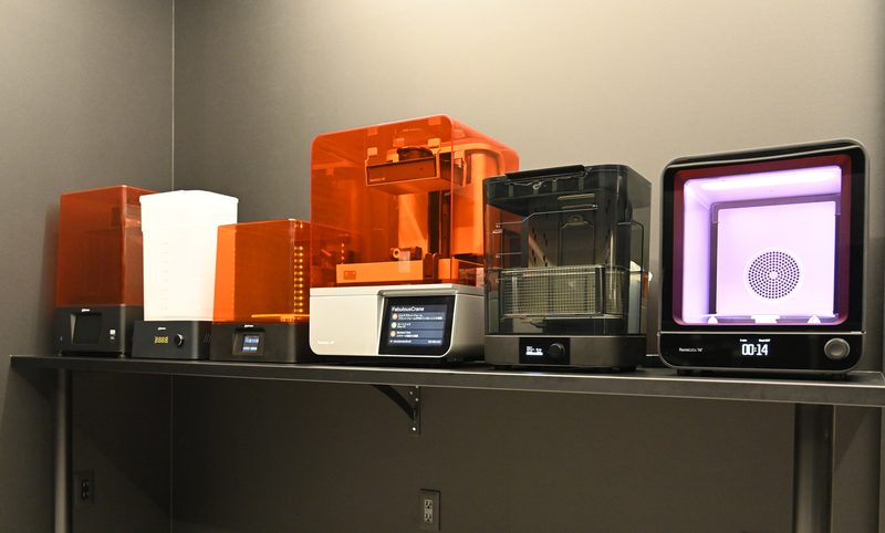 Formlabs 3D printers and UV curing unit for surgical guides and models