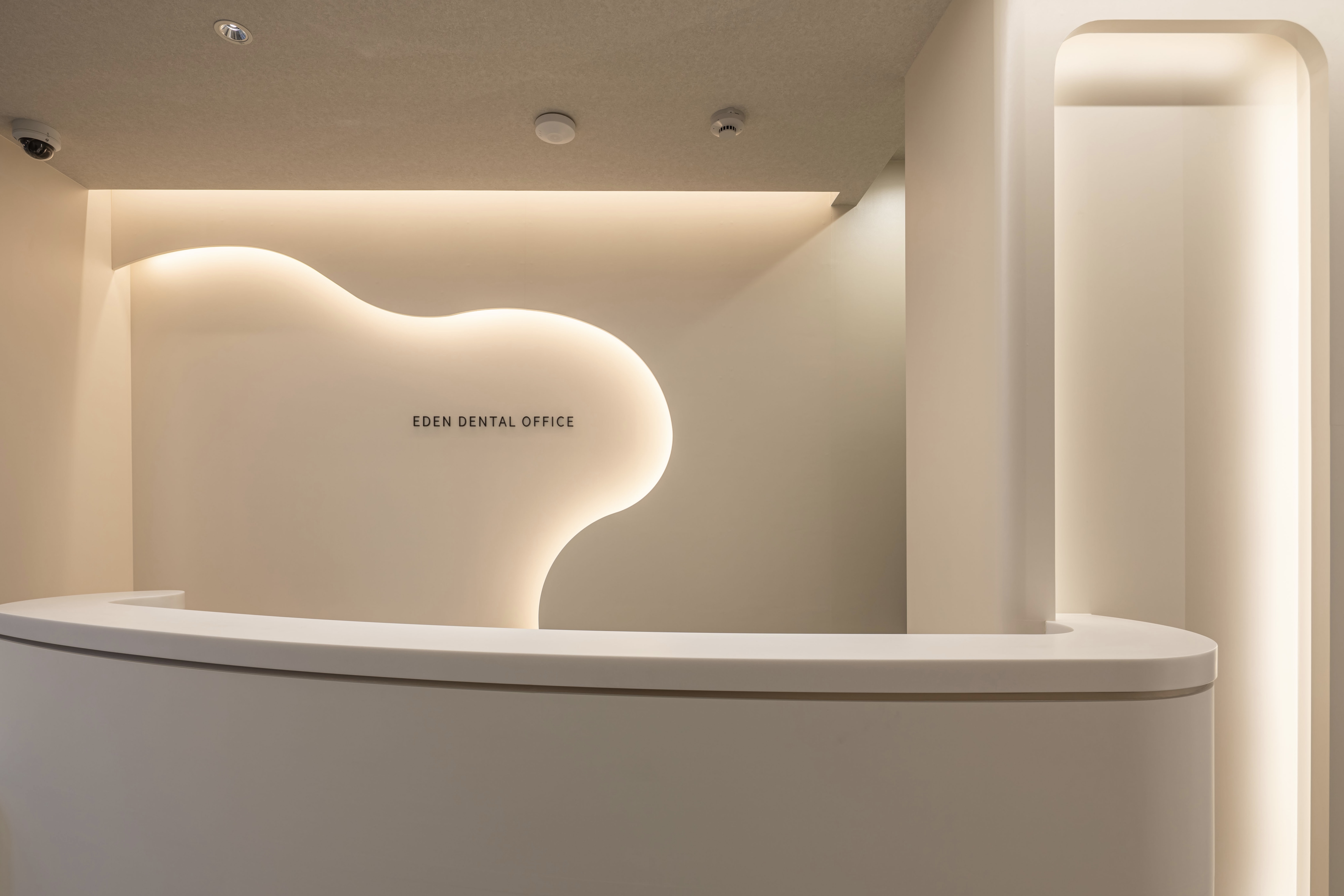 Eden Dental Office elegant reception desk