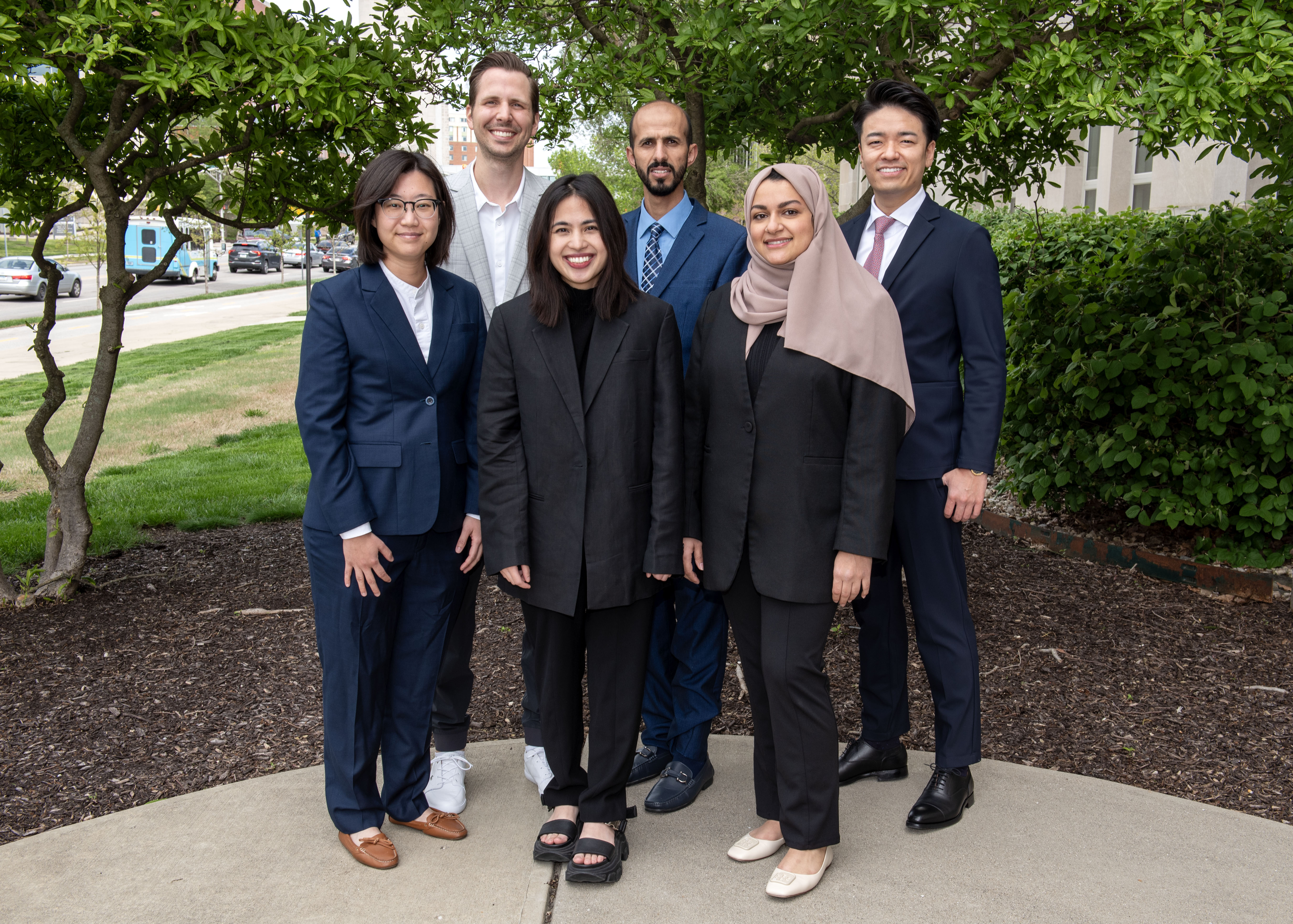 Dr. Murai with colleagues during U.S. prosthodontics residency at Indiana University
